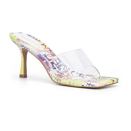 Torgeis Womens California Heeled Sandals, 7 Medium, White