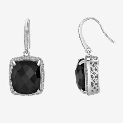 Genuine Black Onyx Sterling Silver Cushion Set