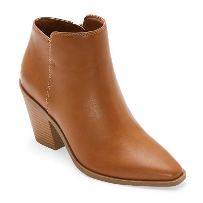 a.n.a Womens Dutch Stacked Heel Booties