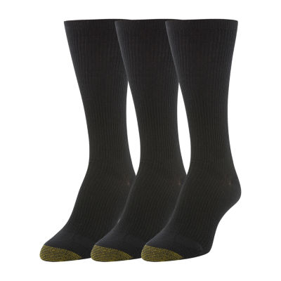 Gold Toe Non-Binding Wellness 3 Pair Crew Socks Womens - JCPenney