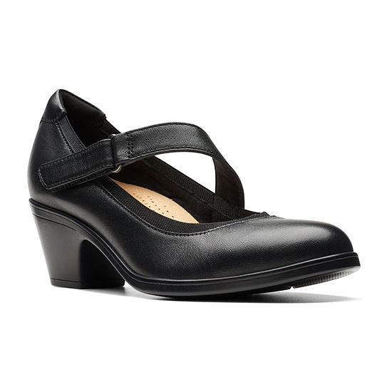 Clarks Womens Emily Mabel Round Toe Mary Jane Shoes, Color: Black ...
