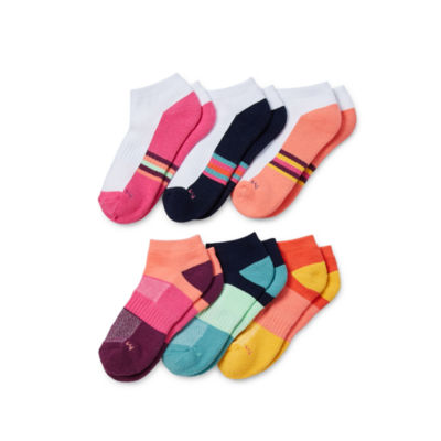 Xersion Big Girls 6 Pair Low Cut Socks