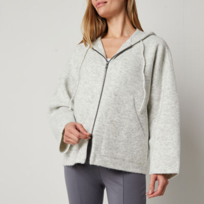 Stylus Womens Long Sleeve Zipper Hoodie - JCPenney