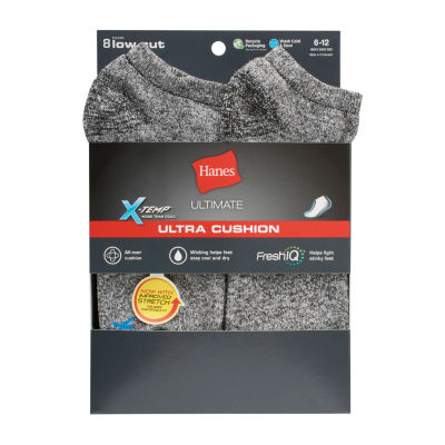 Hanes 8 Pair Low Cut Socks Mens