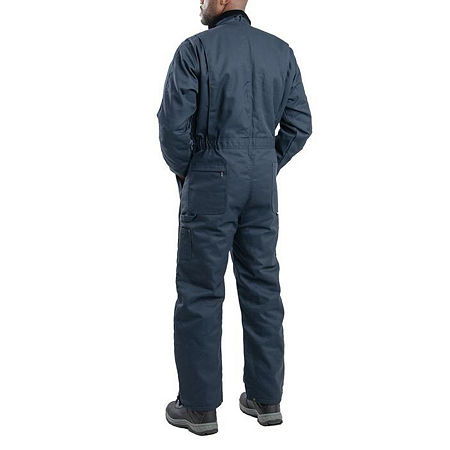 Berne Heritage Mens Insulated Long Sleeve Workwear Coveralls, X-large, Blue