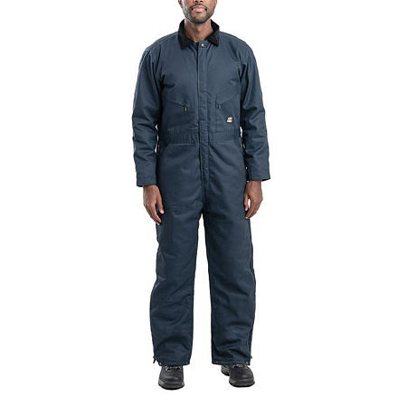 Berne Heritage Mens Insulated Long Sleeve Workwear Coveralls, X-large, Blue