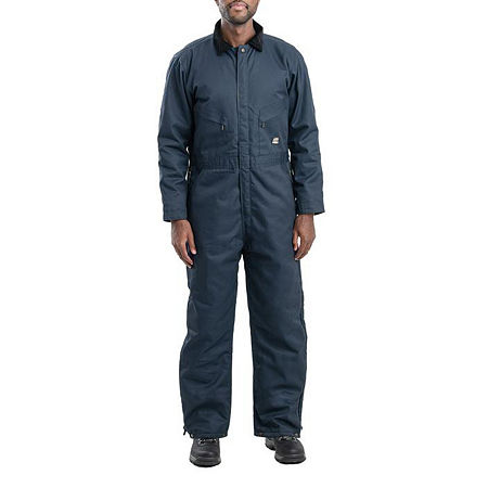 Berne Heritage Mens Big And Tall Insulated Long Sleeve Workwear Coveralls, 2x-large, Blue