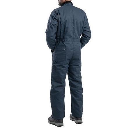 Berne Heritage Short Mens Big Insulated Long Sleeve Workwear Coveralls, 3x-large Short, Blue