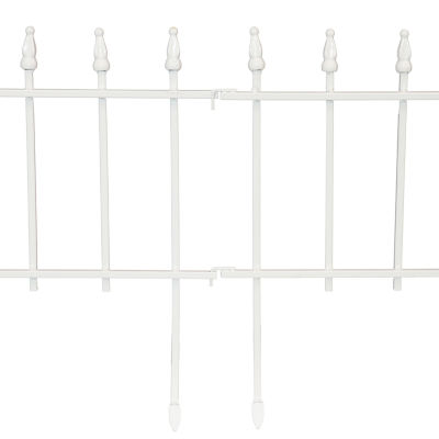 Net Health Shops Border Fence Panels 5-Piece Metal Yard Stake