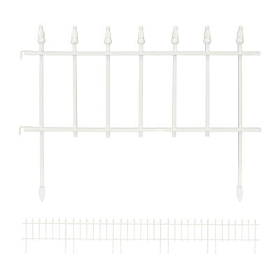 Net Health Shops Border Fence Panels 5-Piece Metal Yard Stake