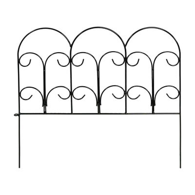 Net Health Shops Border Fence Panels 5-Piece Metal Yard Stake