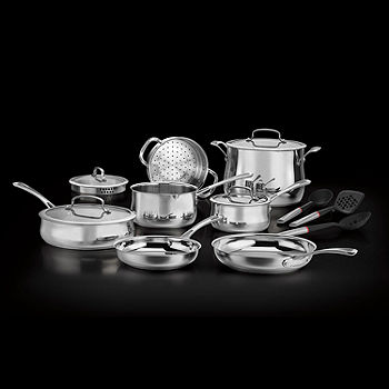 Cuisinart 10 Piece Stainless Steel Cookware Set, Gray Tools 