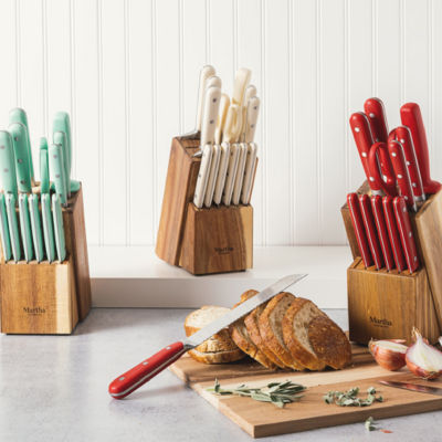 Martha Stewart Triple Rivet 14-pc. Knife Block Set