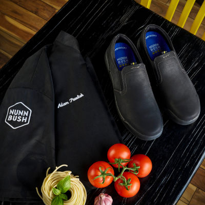 Nunn Bush Tour Work Plain Toe Mens Round Closed Toe Slip-On Shoe