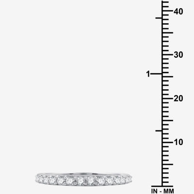 I Said Yes (H-I / I1) Womens 1 CT. T.W. Lab Grown White Diamond Sterling Silver Round Side Stone Halo Bridal Set