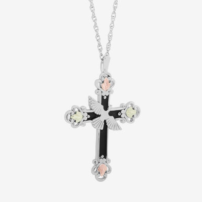 Womens Sterling Silver Cross Pendant