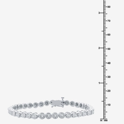 1/2 CT.T.W. Natural Diamond Sterling SIlver Bracelet