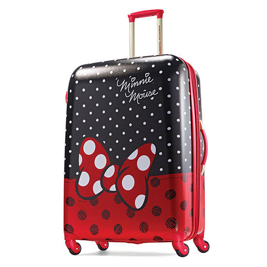American Tourister Disney Minnie Mouse Red Bow 28 Inch Hardside Lightweight Luggage