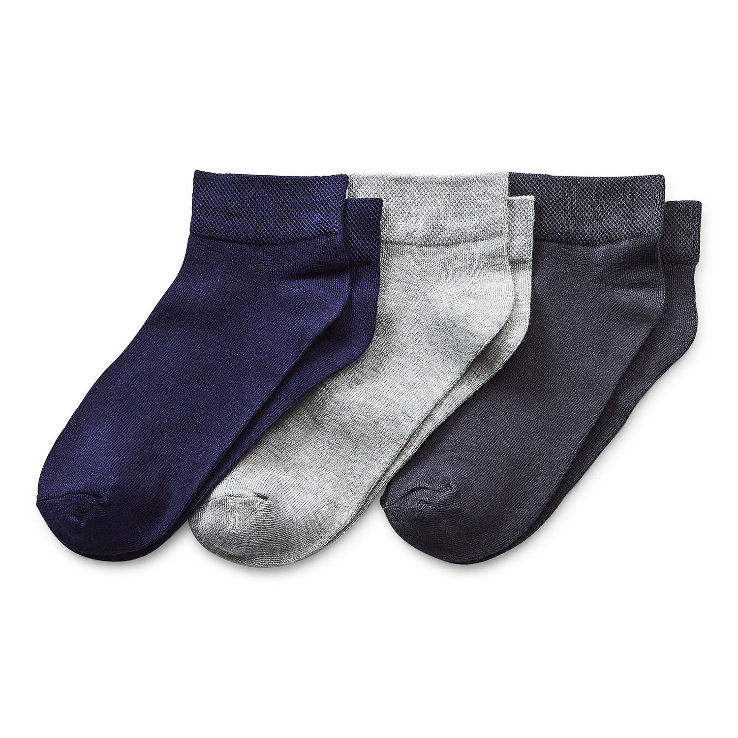 Mixit 3 Pair Low Cut Socks Womens, Color: Blue Multi - JCPenney