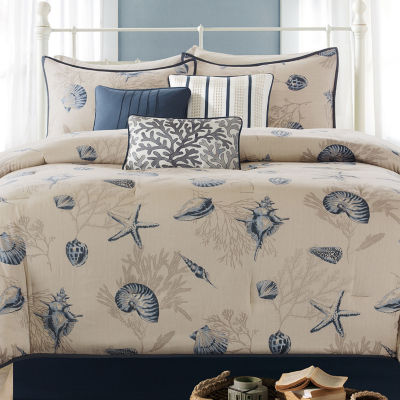 Madison Park Nantucket Coastal 7-pc. Cotton Printed Comforter Set