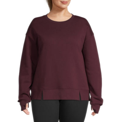 Xersion Classic Fleece Womens Crew Neck Long Sleeve Sweatshirt - JCPenney