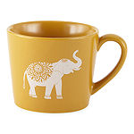 Distant Lands Elephant Stoneware Coffee Mug