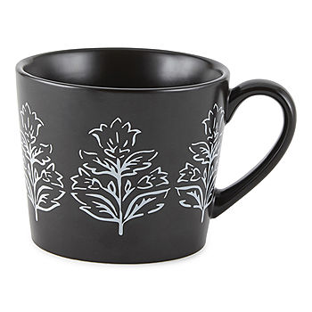 Double Wall Mug with Tea Bag Buddy-JCPenney, Color: Silver