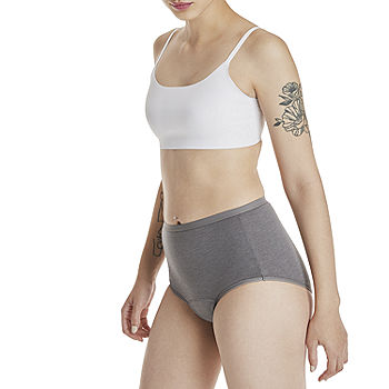 Hanes Women's Fresh & Dry Light and Moderate Period 3-Pack Brief Under –  Zecoya
