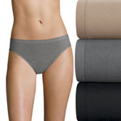 Jockey® Elance® Women's Bikini Panty - 3 Pack - Gray Heather/Charcoal  Heather/Black, 3 pk - Smith's Food and Drug