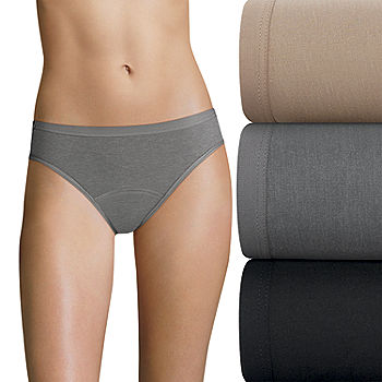 Hanes Women's Cotton Hipster Underwear, Moisture-Wicking, 6-Pack Basic 7