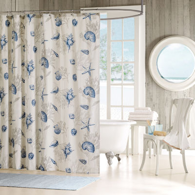 Madison Park Nantucket Seashell Shower Curtain, Color Blue JCPenney