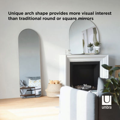 Umbra 20x62 Hubba Arched Leaning Wall Mount Leaner Floor Mirror 90951