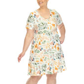 White plus size on sale dresses at jcpenney