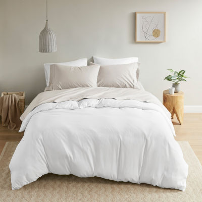 Madison Park Peached Percale Cotton Sheet Set