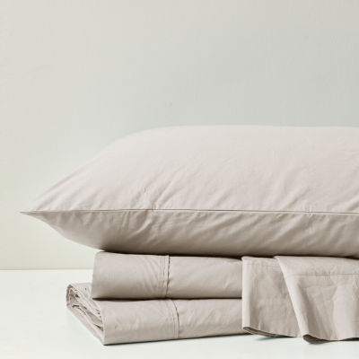 Madison Park Peached Percale Cotton Sheet Set