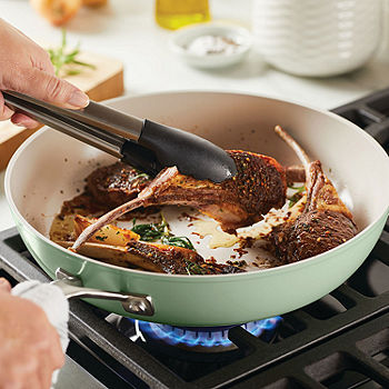 KitchenAid Hard Anodized Ceramic Nonstick 12.25 Frying Pan, Pistachio