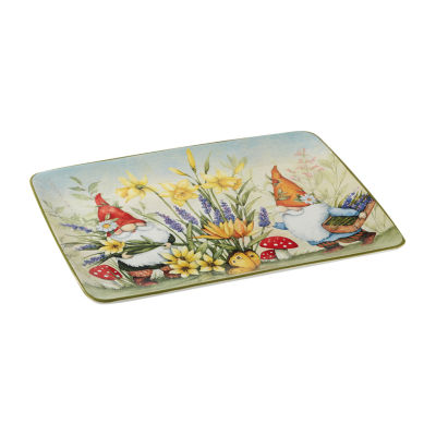 Certified International Garden Gnomes Serving Platter