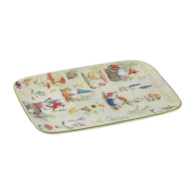 Certified International Garden Gnomes Serving Platter