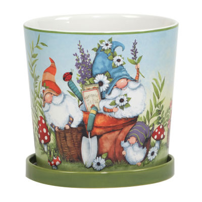 Certified International Garden Gnomes 2-pc. Planter