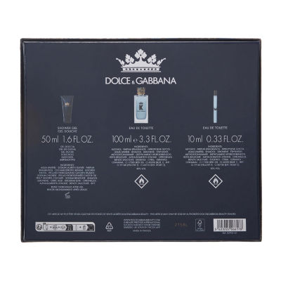 DOLCE&GABBANA K For Men Eau De Toilette 3-Pc Gift Set ($148 Value)