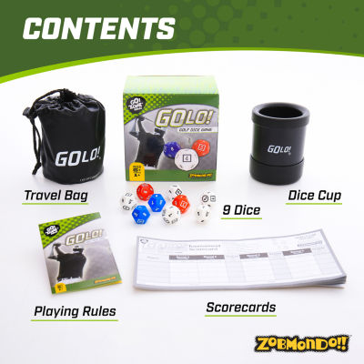 Zobmondo Golo Golf Dice Game Travel Game