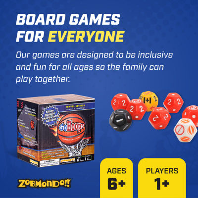 Zobmondo Gohoops Basketball Dice Game Travel Game