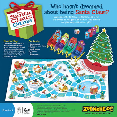 Zobmondo The Santa Claus Christmas Board Game