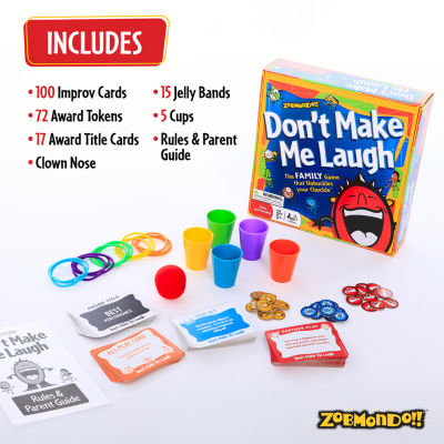 Zobmondo Don'T Make Me Laugh Silly Charades Party Game Board Game