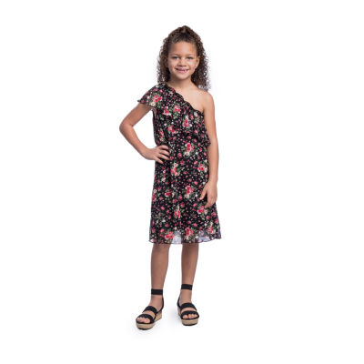 24seven Comfort Apparel Big Girls Sleeveless A-Line Dress