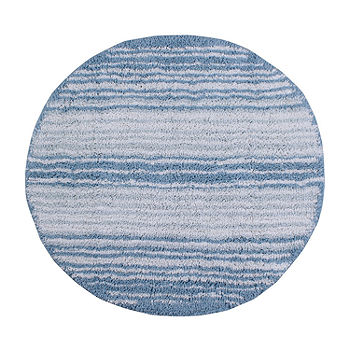 Home Weavers Allure Collection Absorbent Cotton, Machine Washable and Dry Bath Rugs - 17x24 - Blue
