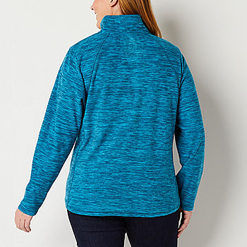 Essentials Women's Classic-Fit Long-Sleeve Quarter-Zip Polar Fleece  Pullover Jacket (Available in Plus Size)