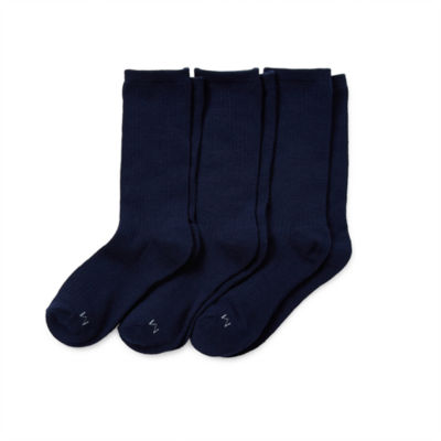 Thereabouts Little & Big Boys Uniform 3 Pair Crew Socks