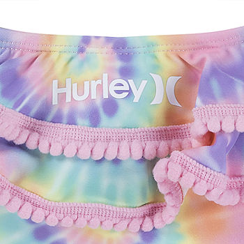 Hurley Little Girls One Piece Swimsuit, Color: Lt Lemon Twist - JCPenney