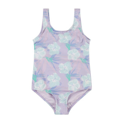 Hurley Big Girls Floral One Piece Swimsuit